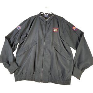 VTG Starbus 100th U.S. Open Pebble Beach Black Jacket M Dupont Embroidered USA